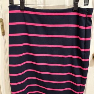 Pink and navy skirt!